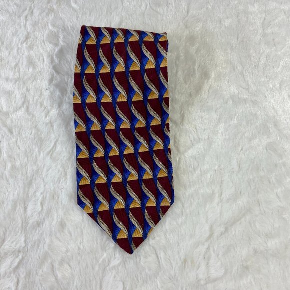 Joseph Orlando Mens Neck Tie Hand Sewn Imported Silk Made in USA Robert Talbott - Picture 2 of 6